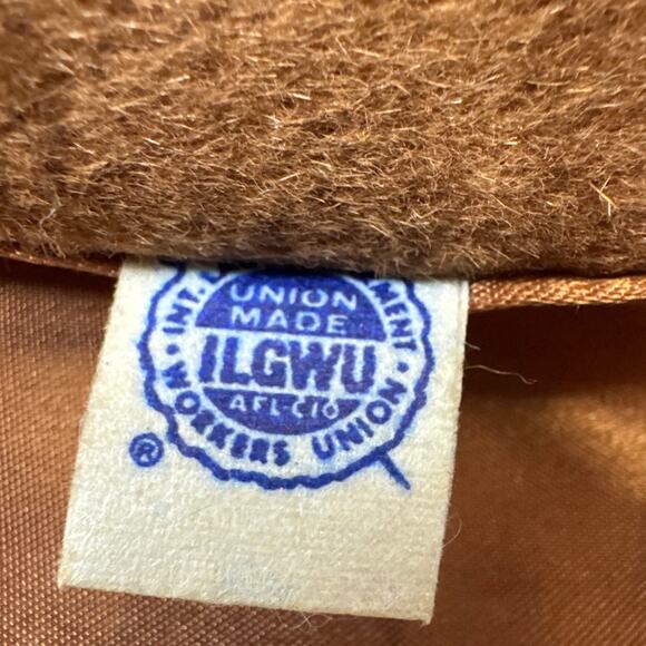 Shagmoor Vintage ILGWU Made Brown Wool Long Trench Coat Jacket Women Medium - Picture 13 of 13